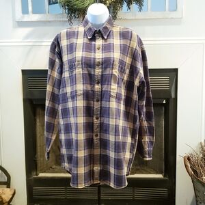 Vintage Abercrombie & Fitch Casual Button Down Cotton Chamois Shirt
